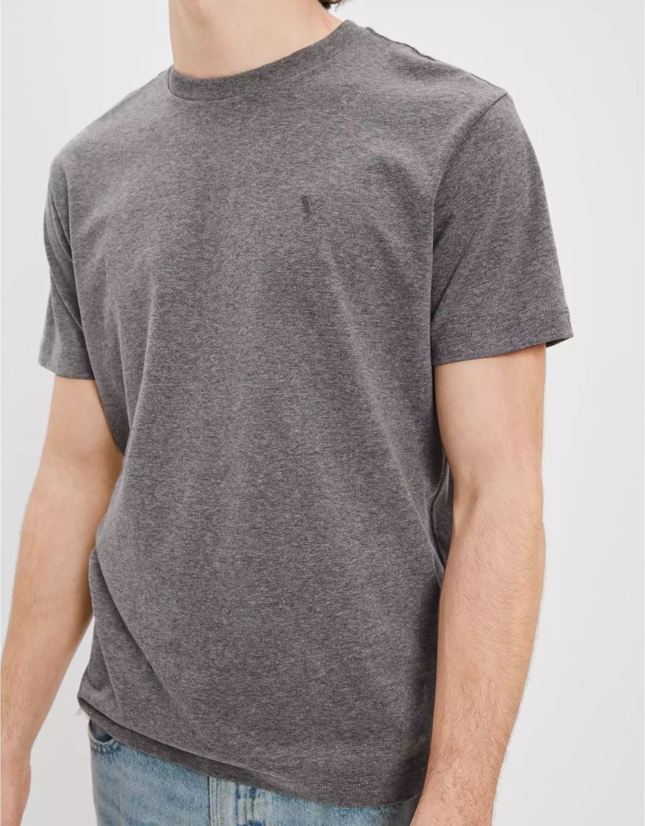 T Shirts American Eagle AE Super Soft Legend Grise Homme | VRE-71028735